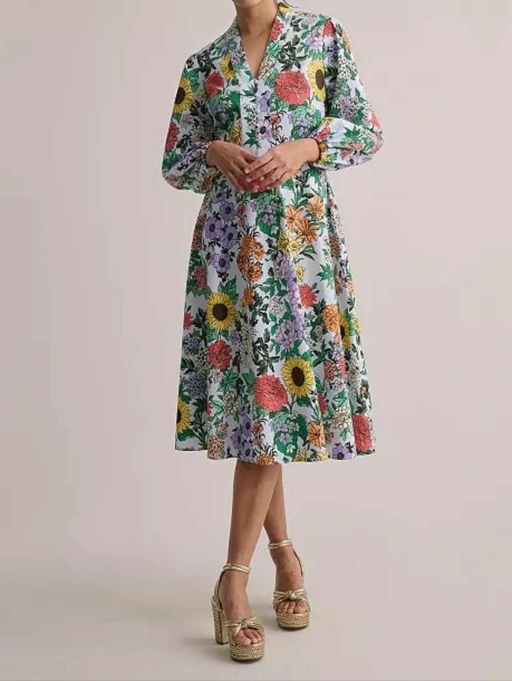 NWOT Untuckit Stretch Cotton Floral Lucia Dress Size 10